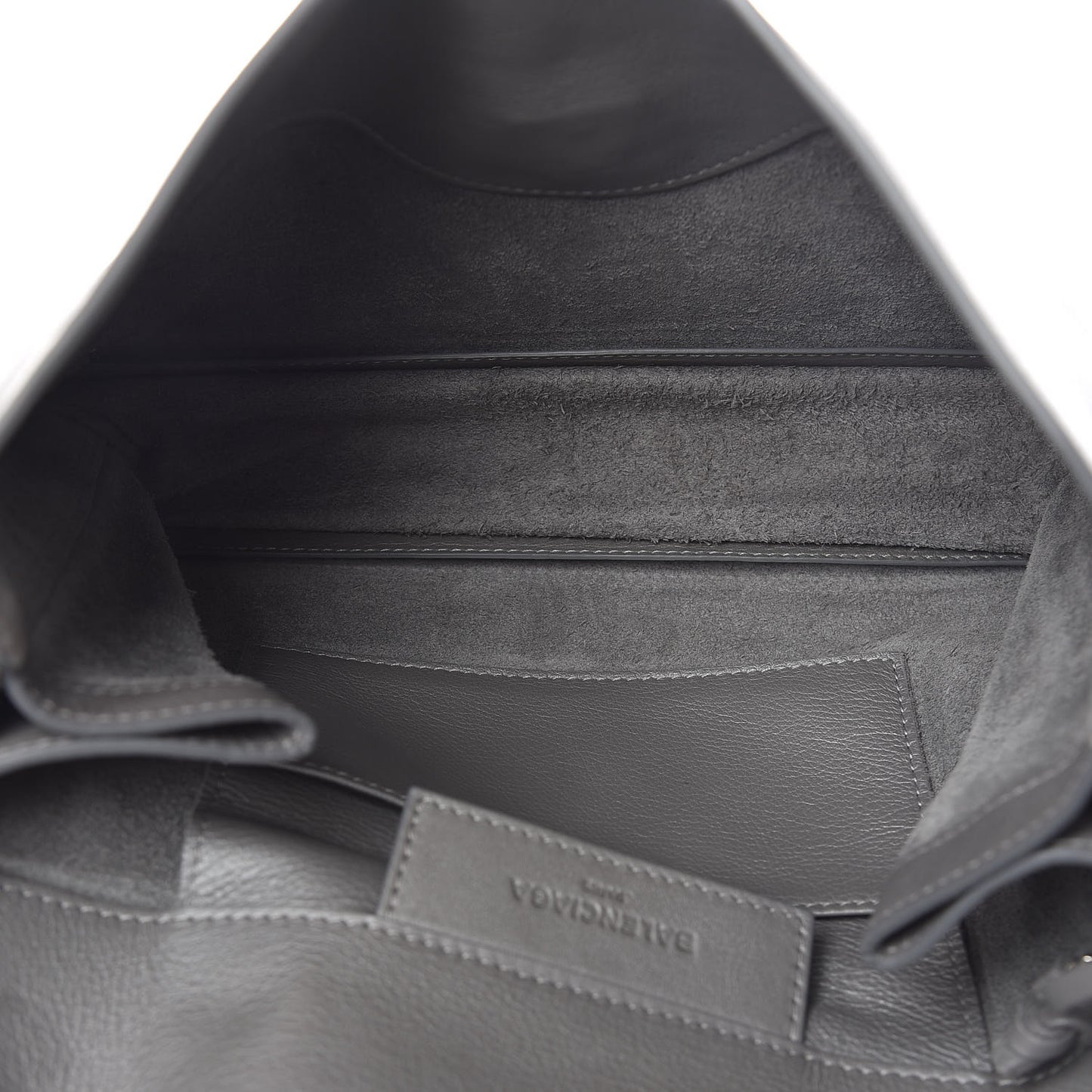 Veau Papier Sight Clutch Gris Metal
