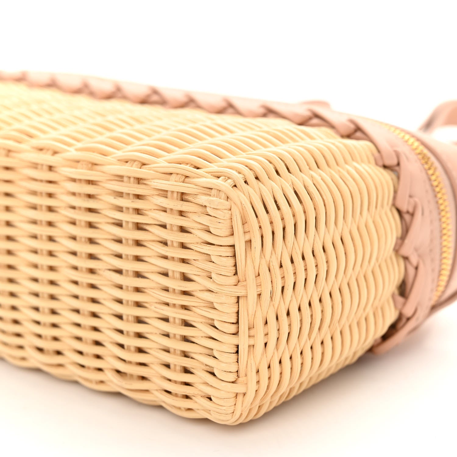 Loro Piana Wicker Calfskin L19 Extra Pocket Pouch Feather Pink 9 of 11