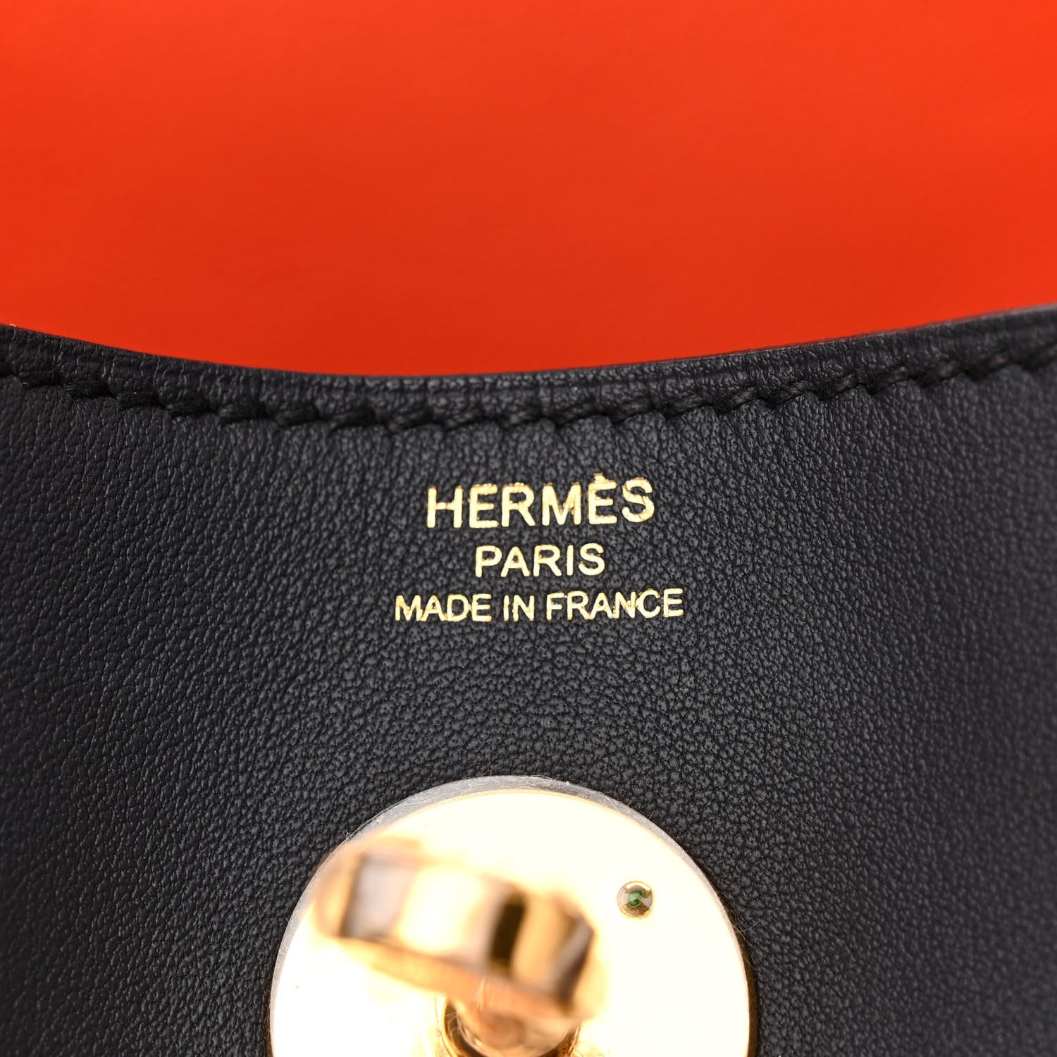 Hermes Swift Verso Lindy 26 Bleu Indigo Orange Poppy 6 of 10