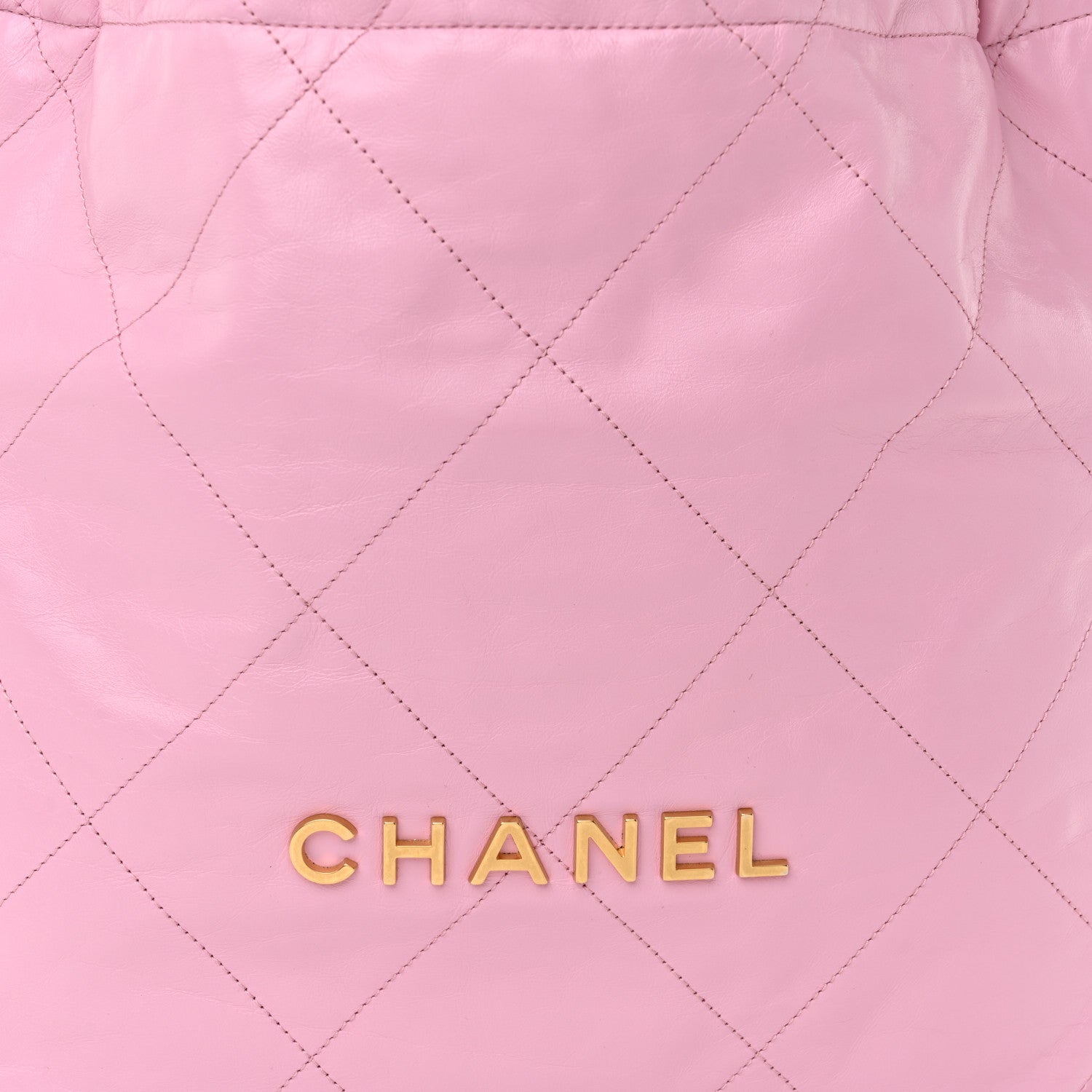 Chanel Shiny Calfskin Quilted Chanel 22 Dark Pink 9 of 11