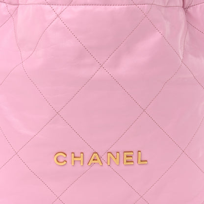 Chanel Shiny Calfskin Quilted Chanel 22 Dark Pink 9 of 11