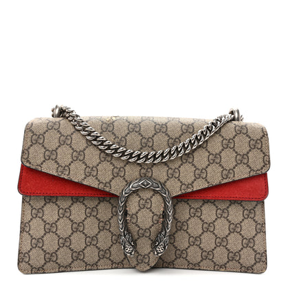 Gucci GG Supreme Monogram Small Dionysus Shoulder Bag Red 1 of 13