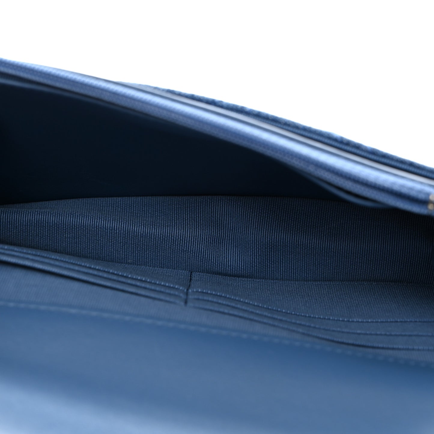 Denim Quilted Chanel 19 Wallet On Chain WOC Blue