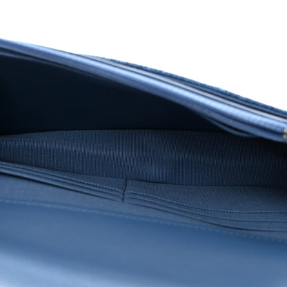 Chanel Denim Quilted Chanel 19 Wallet On Chain WOC Blue 6 of 10