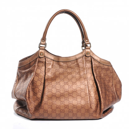 Gucci Guccissima Large Sukey Tote Bronze 3 of 7