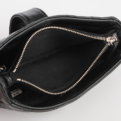 Chanel Lambskin Quilted Mini Phone Holder Clutch Black 8 of 8