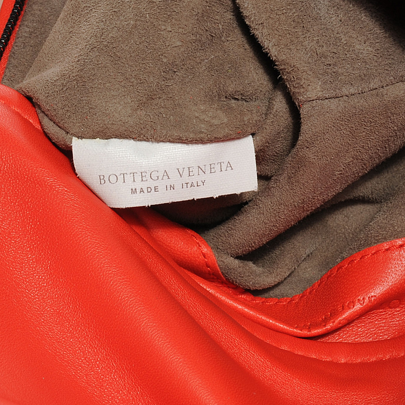 Snakeskin Intrecciato Turnlock Clutch Fire Red