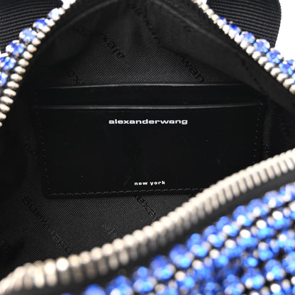 Alexander Wang Mesh Crystal Rhinestone Mini Cruiser Duffle Black 6 of 10