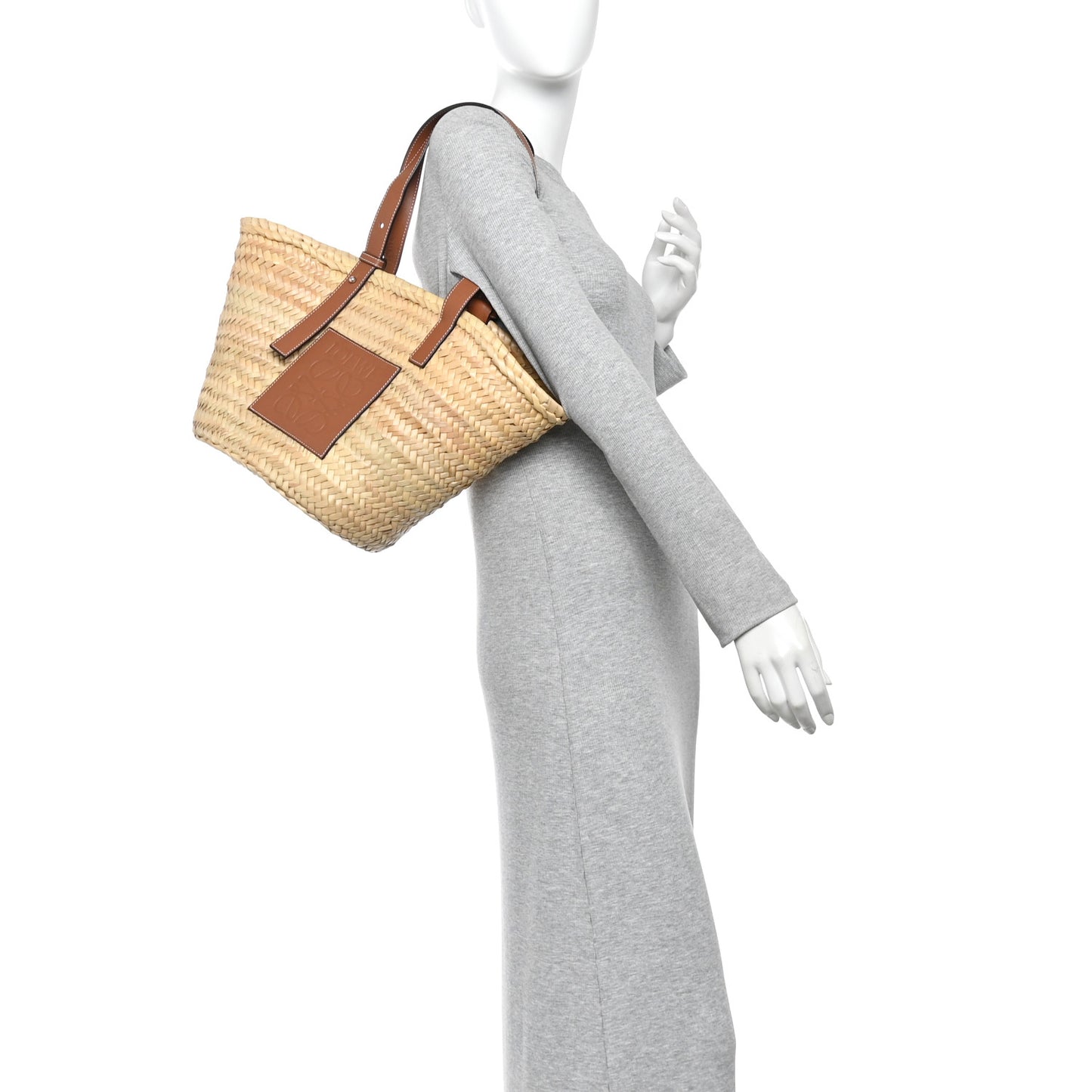 Raffia Large Basket Tote Bag Natural Tan