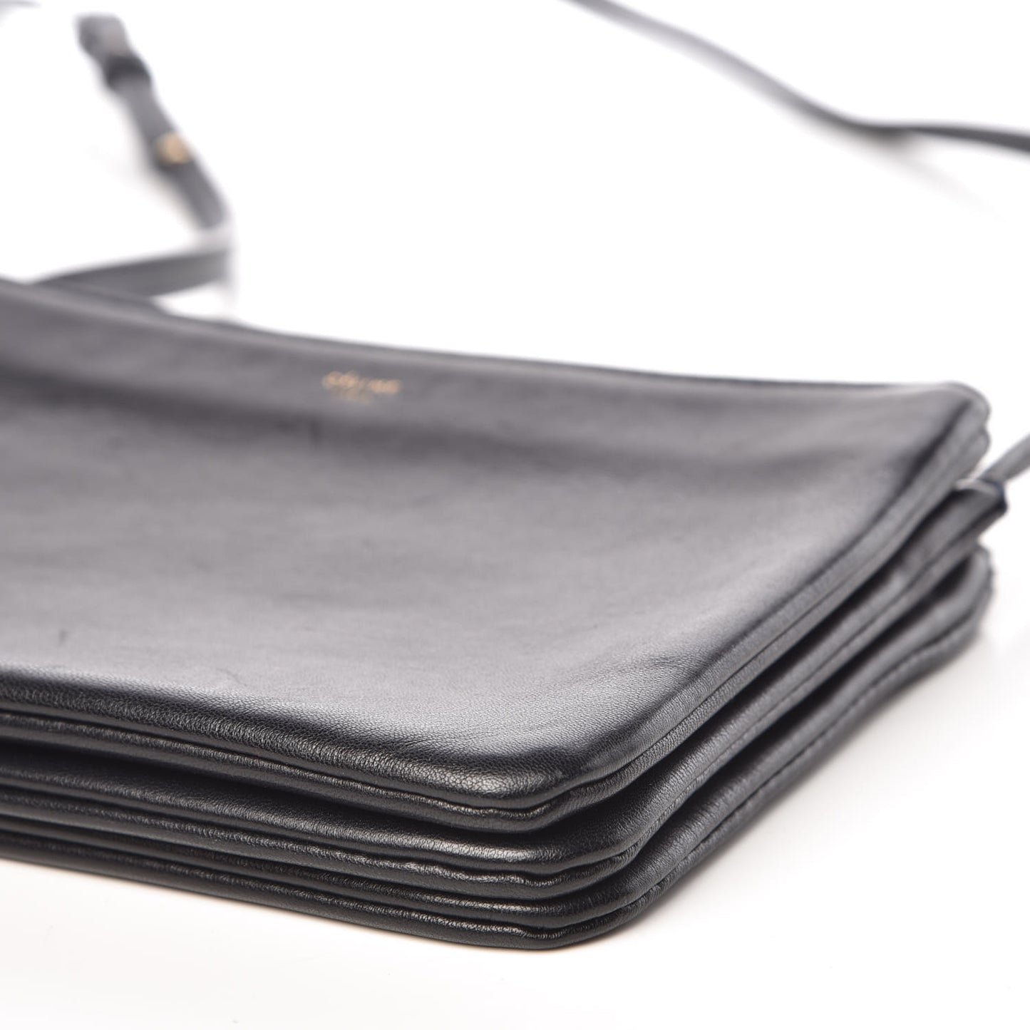 Lambskin Small Trio Crossbody Bag Navy Blue