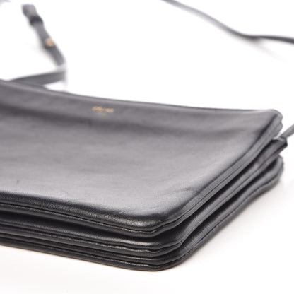 Celine Lambskin Small Trio Crossbody Bag Navy Blue 10 of 13