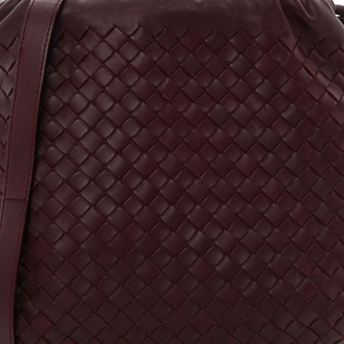 Nappa Intrecciato Drawstring Tote Opera