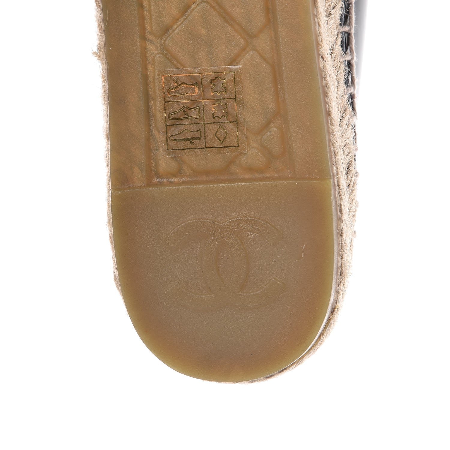 Chanel Patent CC Espadrilles 36 Black 8 of 11