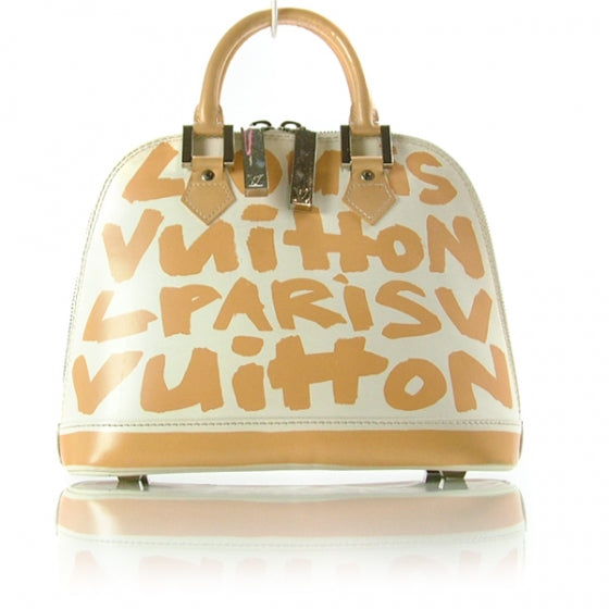 Louis Vuitton Graffiti Alma MM Peach 1 of 11
