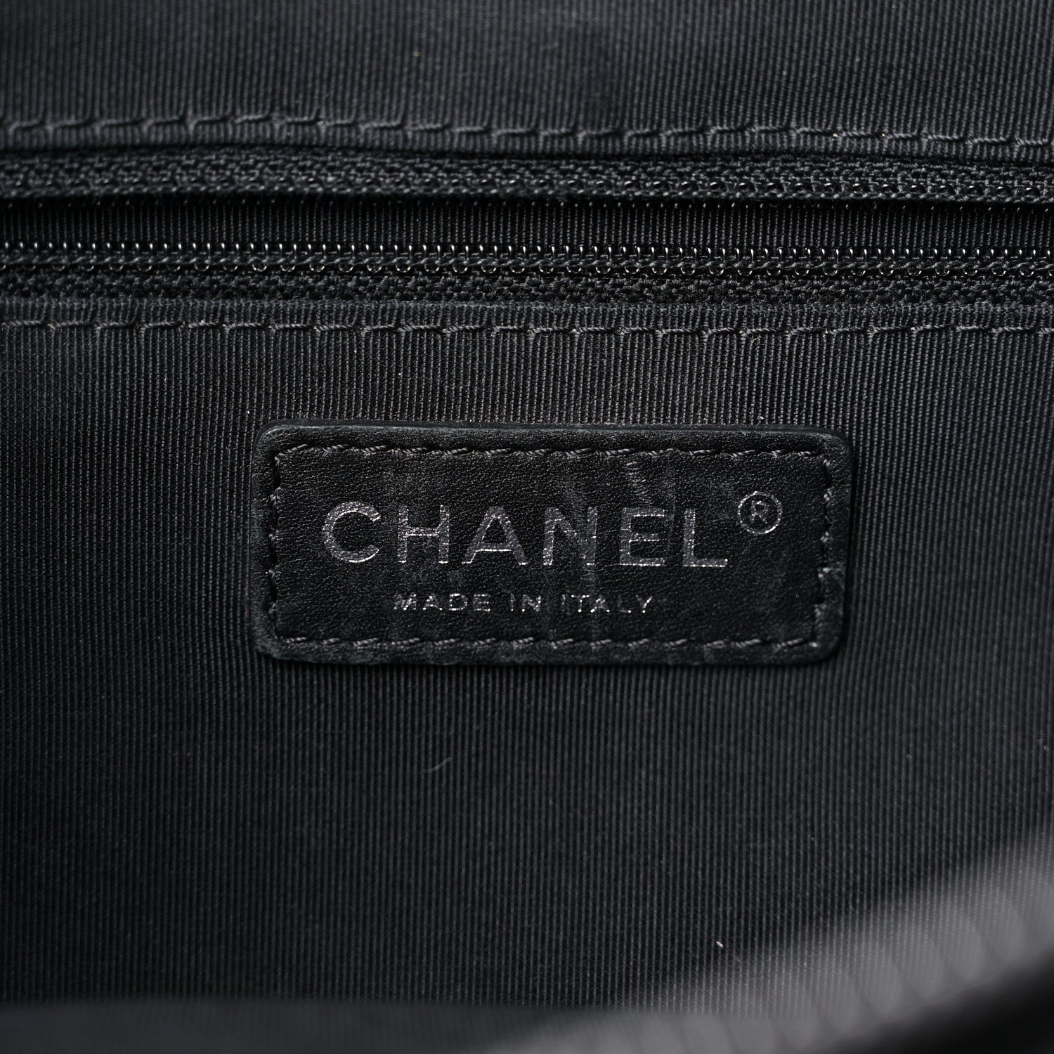 Chanel Lambskin Quilted Shopping Tote Black 6 of 14