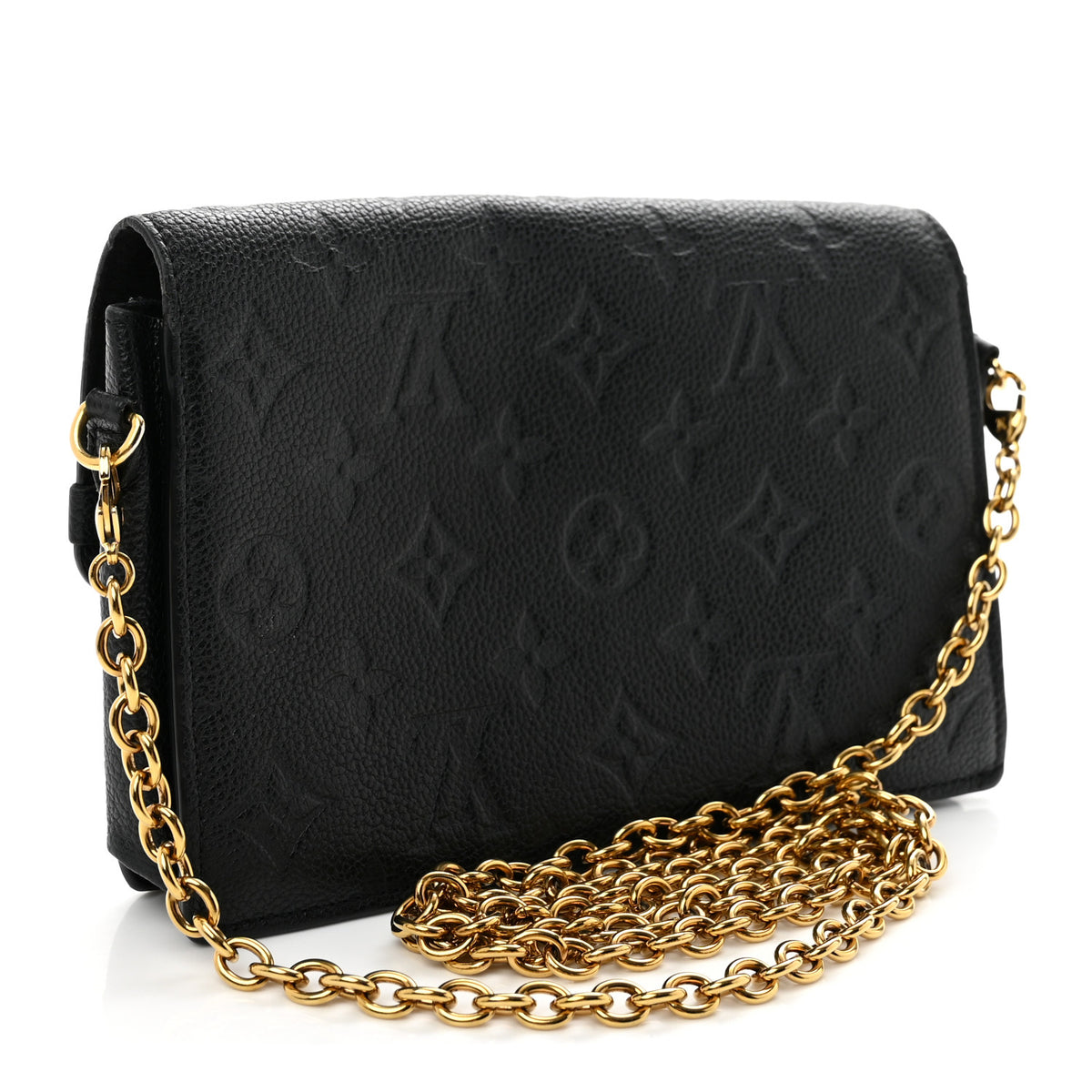 Louis Vuitton Empreinte Vavin Chain Wallet Black 3 of 9