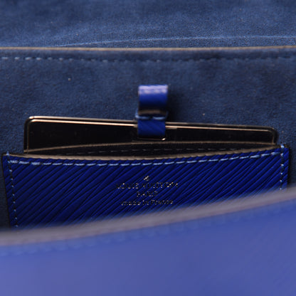 Louis Vuitton Epi Flamingo Twist Shoulder Bag MM Blue 8 of 10