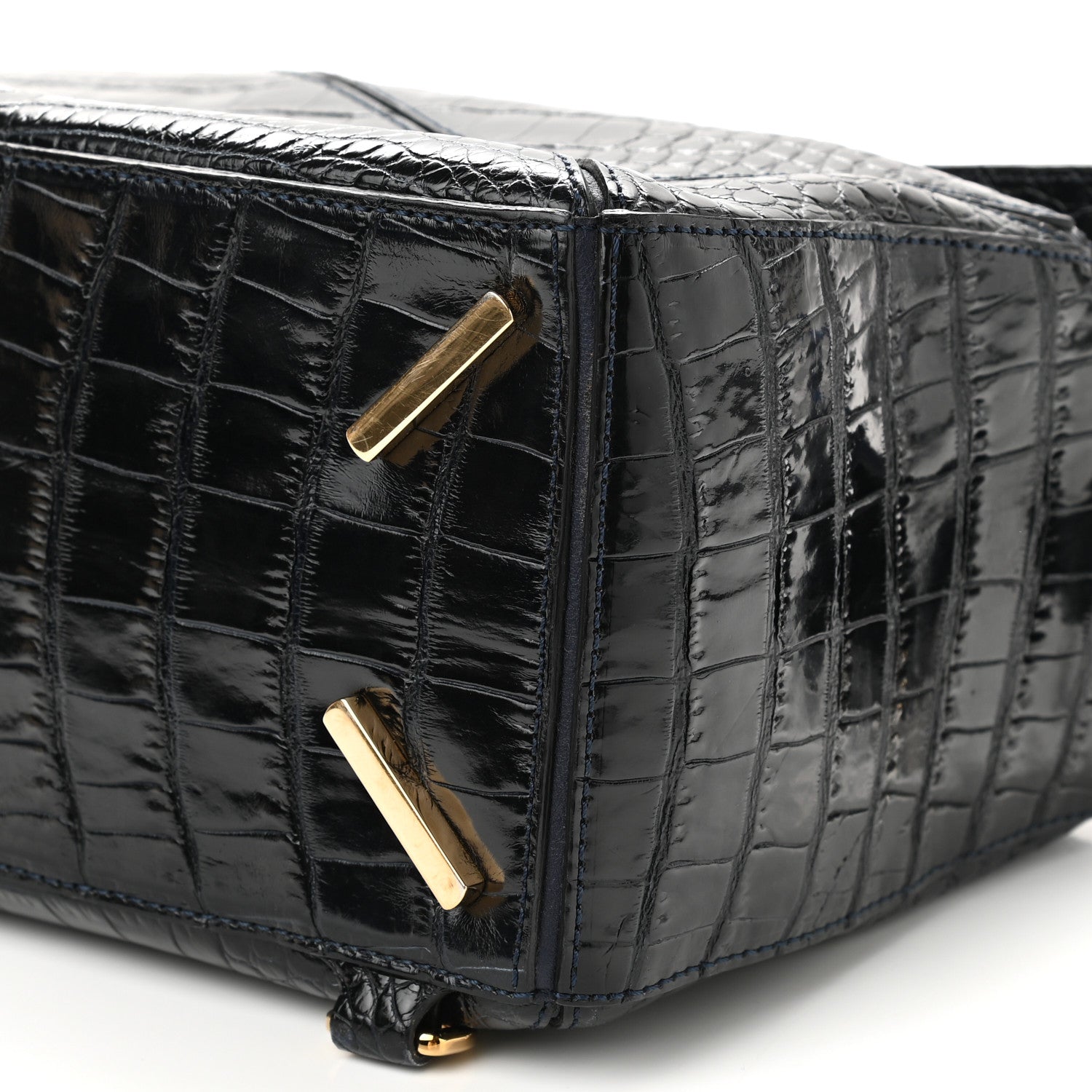 Loewe Crocodile Medium Puzzle Bag Black 9 of 9