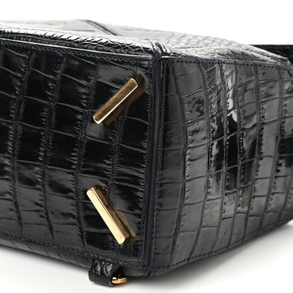 Loewe Crocodile Medium Puzzle Bag Black 9 of 9