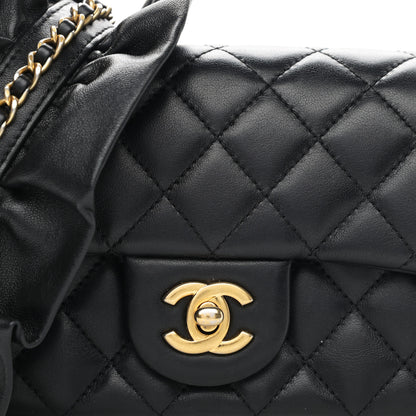 Chanel Lambskin Quilted Mini Romance Rectangular Flap Black 9 of 10