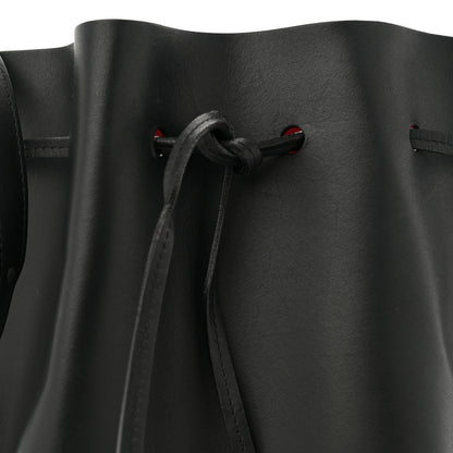 Mansur Gavriel Vegetable Tanned Calfskin Bucket Bag Black Flamma 8 of 17