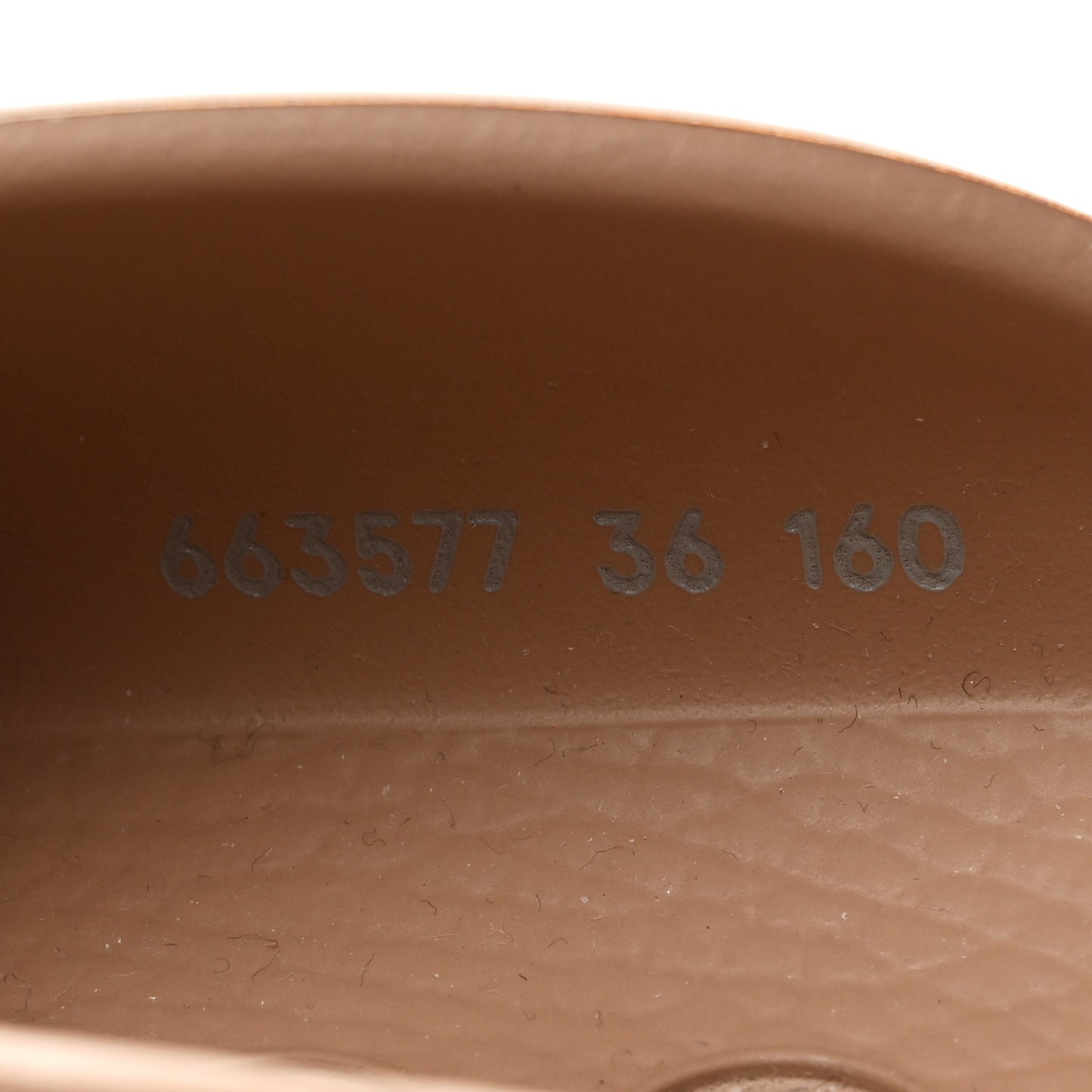 Rubber GG Monogram Perforated Elea Platform 55mm Lug Sole Sandals 36 Vintage Camel