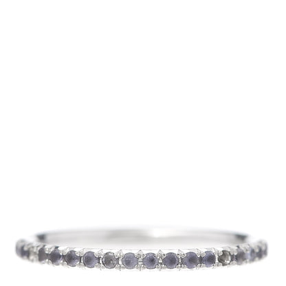 Tiffany 18K White Gold Amethyst Metro Eternity Band Ring 48 4.5 3 of 7