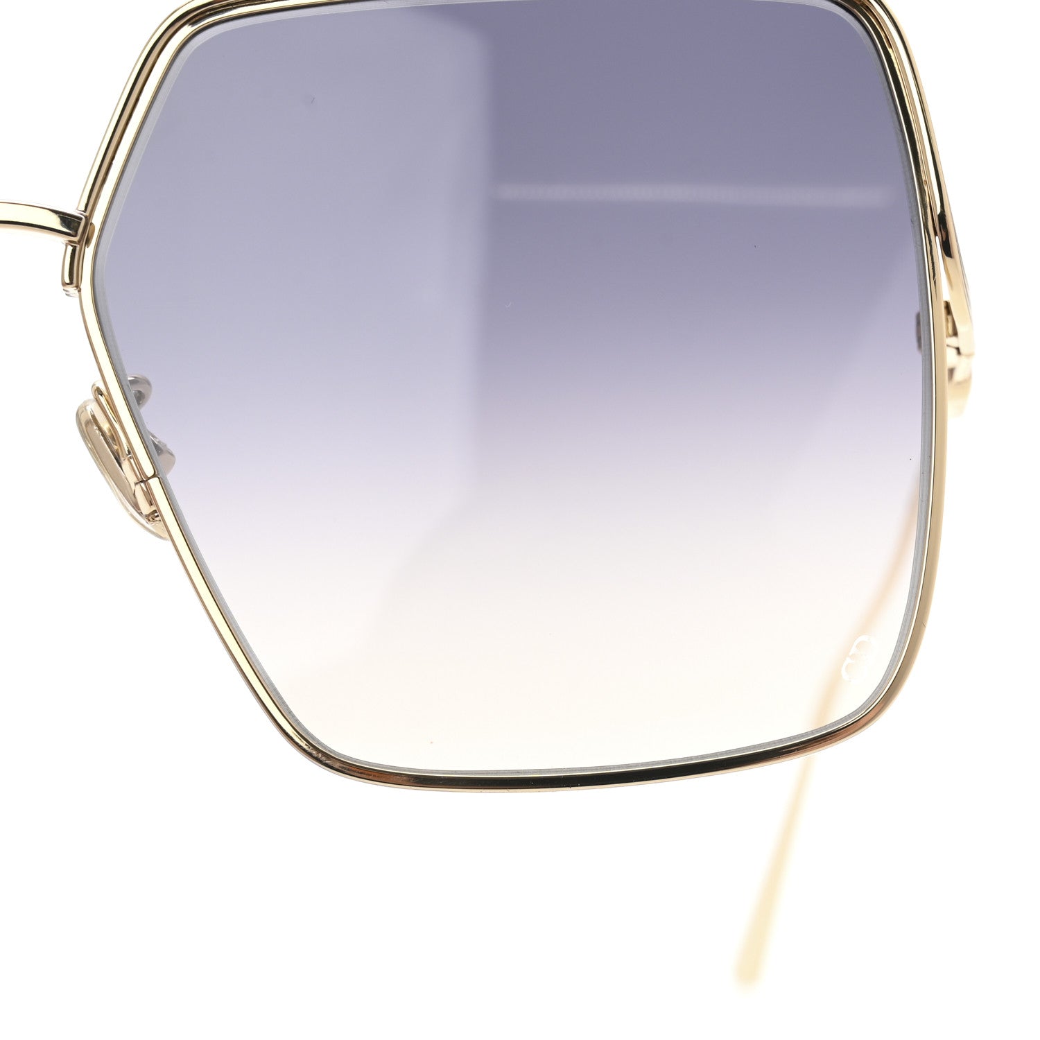 Christian Dior Metal EverDior Square Sunglasses Blue Gold 8 of 9