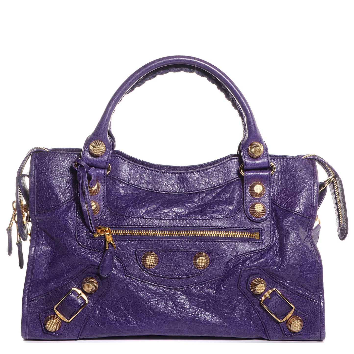 Agneau Giant 21 Gold Hardware City Dark Violet