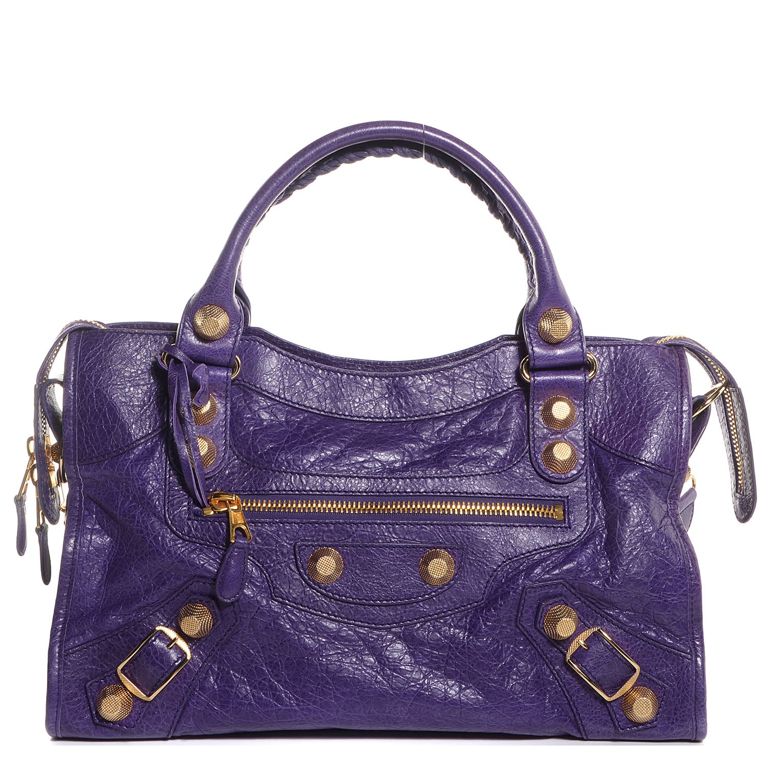 Balenciaga Agneau Giant 21 Gold Hardware City Dark Violet 1 of 13