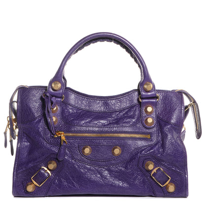 Balenciaga Agneau Giant 21 Gold Hardware City Dark Violet 1 of 13