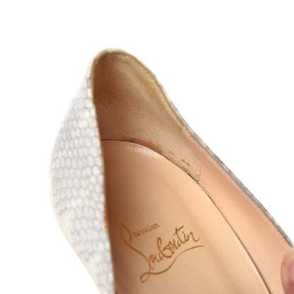 Christian Louboutin Watersnake Very Prive 120 Pumps 39.5 Roccia 11 of 12