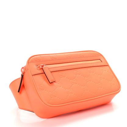Gucci Rubber Effect Monogram GG Belt Bag New Orange Fluo 4 of 10