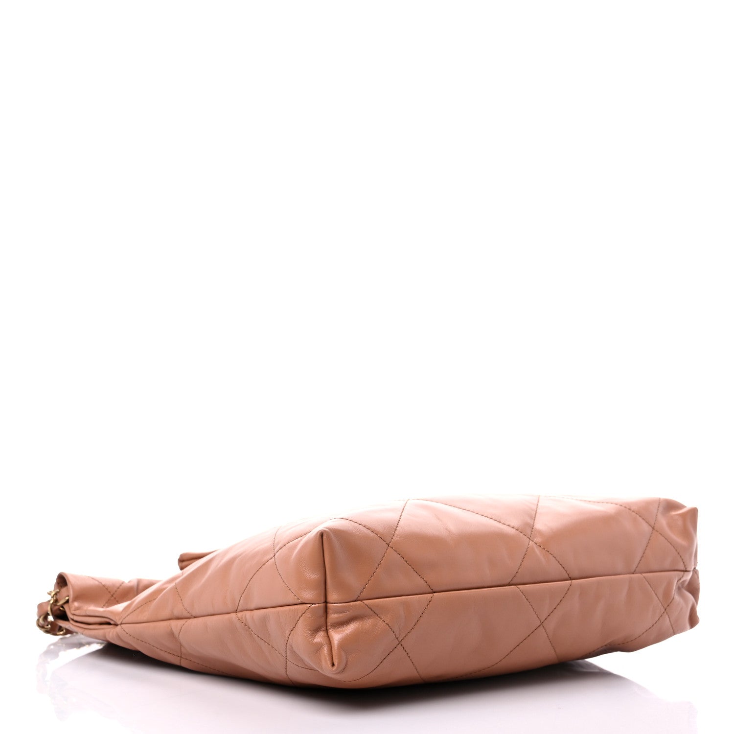 Chanel Shiny Calfskin Quilted Small Chanel 22 Camel 5 of 11