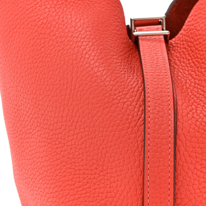 Hermes Taurillon Clemence Picotin Lock 18 PM Rose Jaipur 8 of 14
