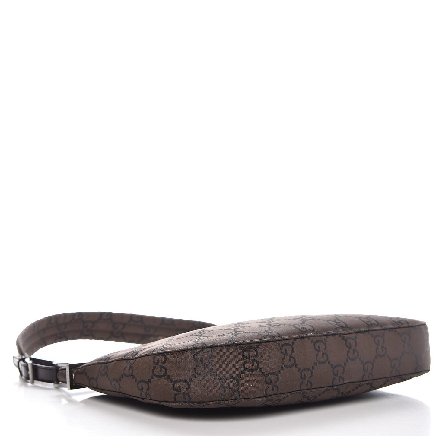 Nylon Monogram Shoulder Bag Brown