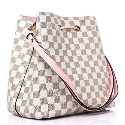 Louis Vuitton Damier Azur Neonoe MM Eau De Rose 3 of 11