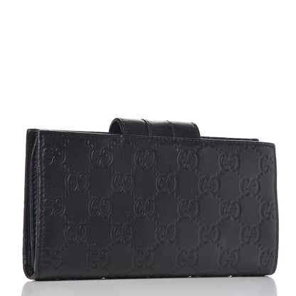 Gucci Guccissima Ladies Web Long Wallet Black 3 of 10