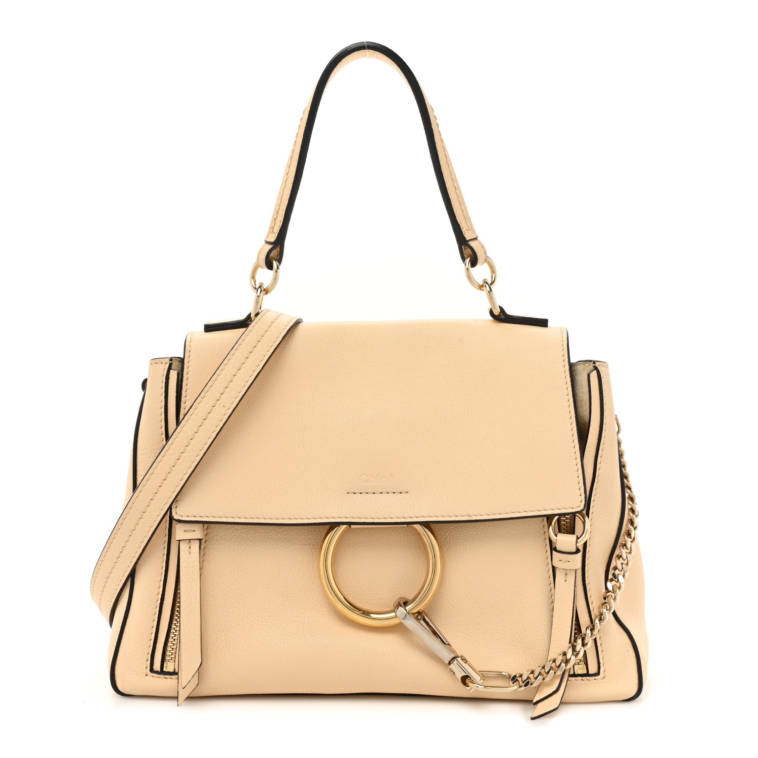 Chloe Calfskin Small Faye Day Shoulder Bag Beige 1 of 21