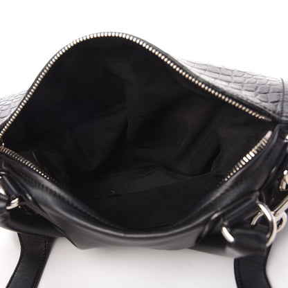 Givenchy Smooth Calfskin Crocodile Embossed Medium Pandora Black 5 of 10