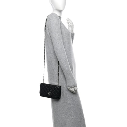 Chanel Lambskin Quilted Trendy CC Wallet On Chain WOC Black 2 of 14