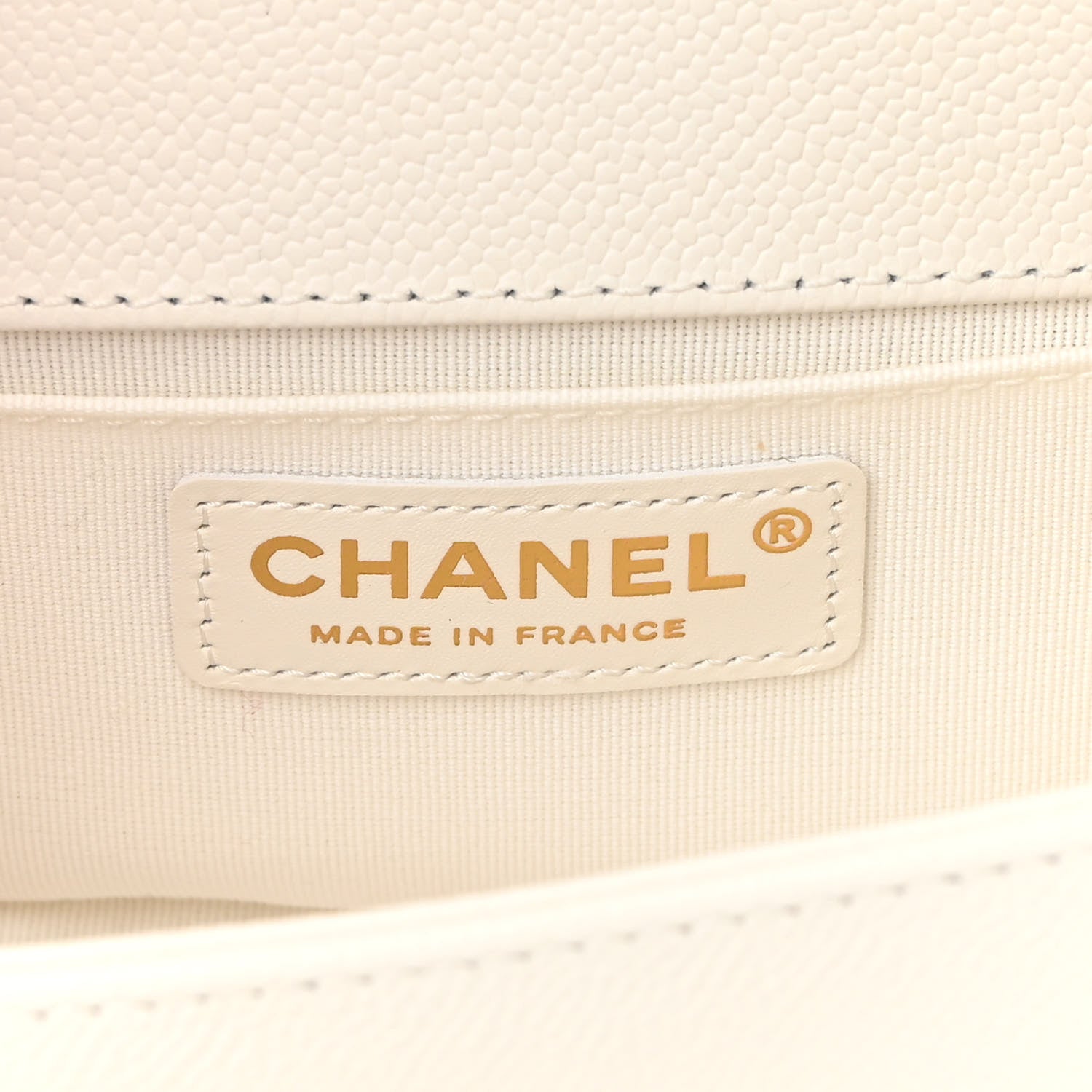 Chanel Caviar Quilted Small Boy Flap White 6 of 12