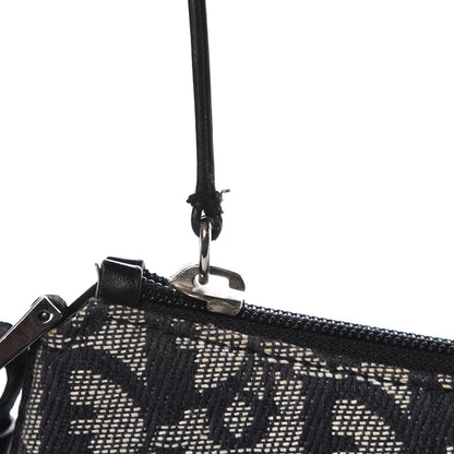 Christian Dior Monogram Shoulder Bag Pochette Black 8 of 10