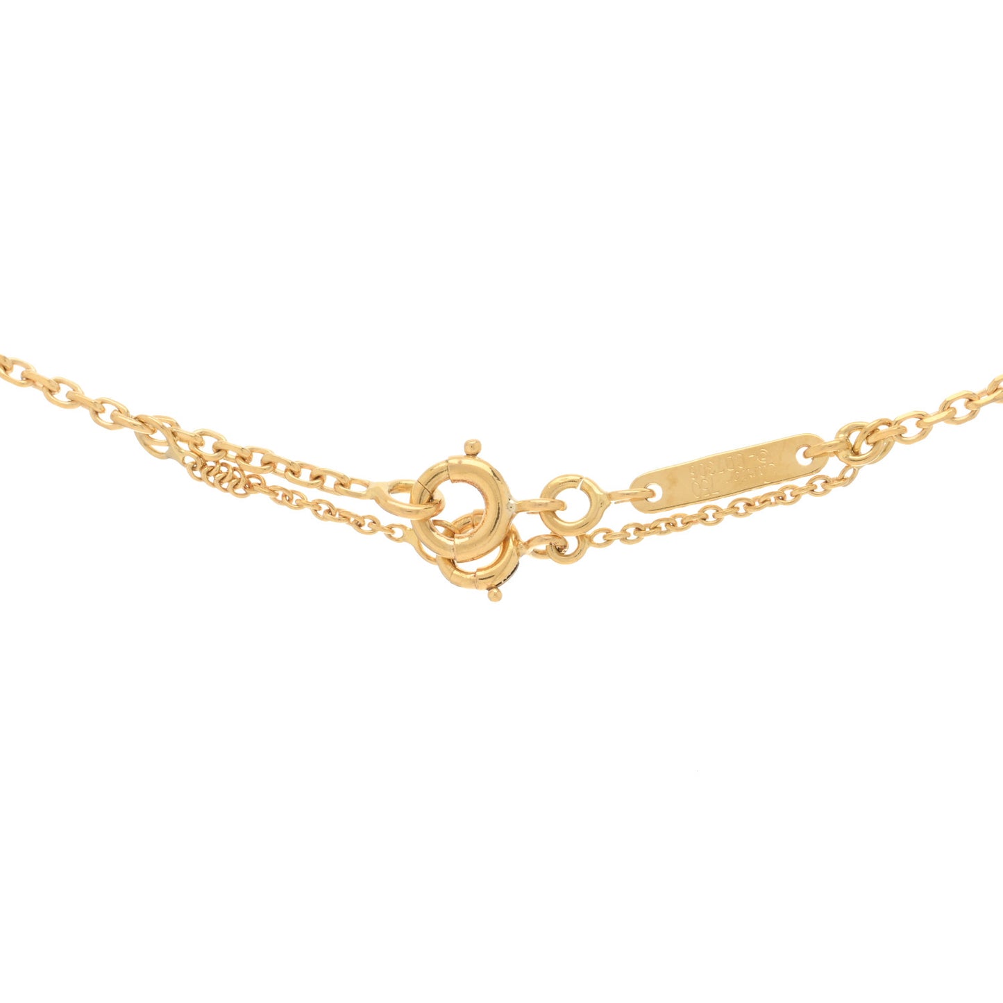 18K Yellow Gold Diamond Hearts And Symbols Pendant Necklace