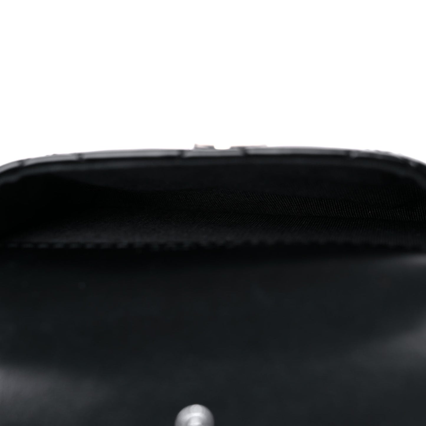 Patent Quilted Belt In Love Double Mini Flap Waist Bag Black Pink