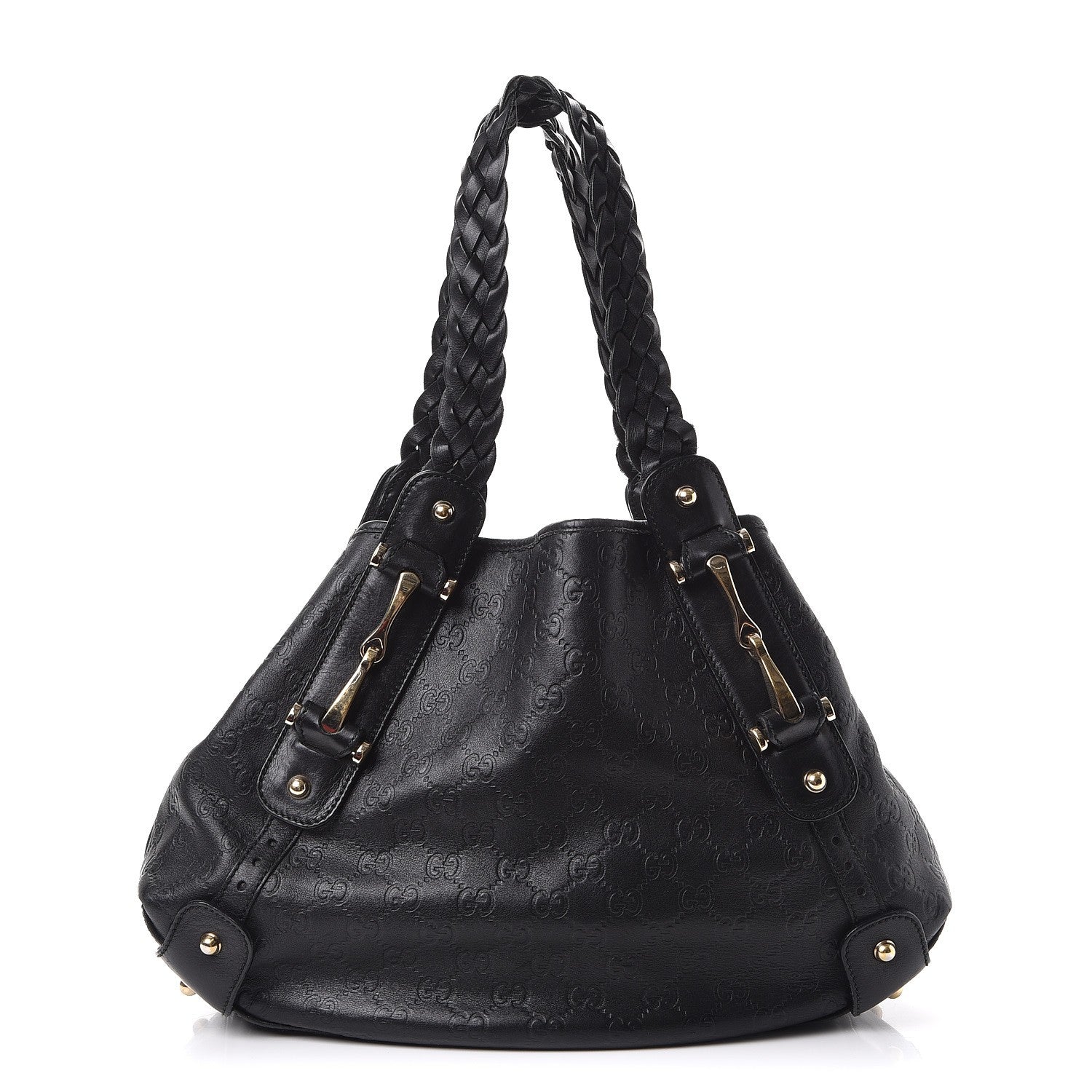 Gucci Guccissima Small Pelham Shoulder Bag Black 1 of 7