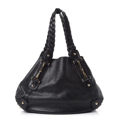 Gucci Guccissima Small Pelham Shoulder Bag Black 1 of 7