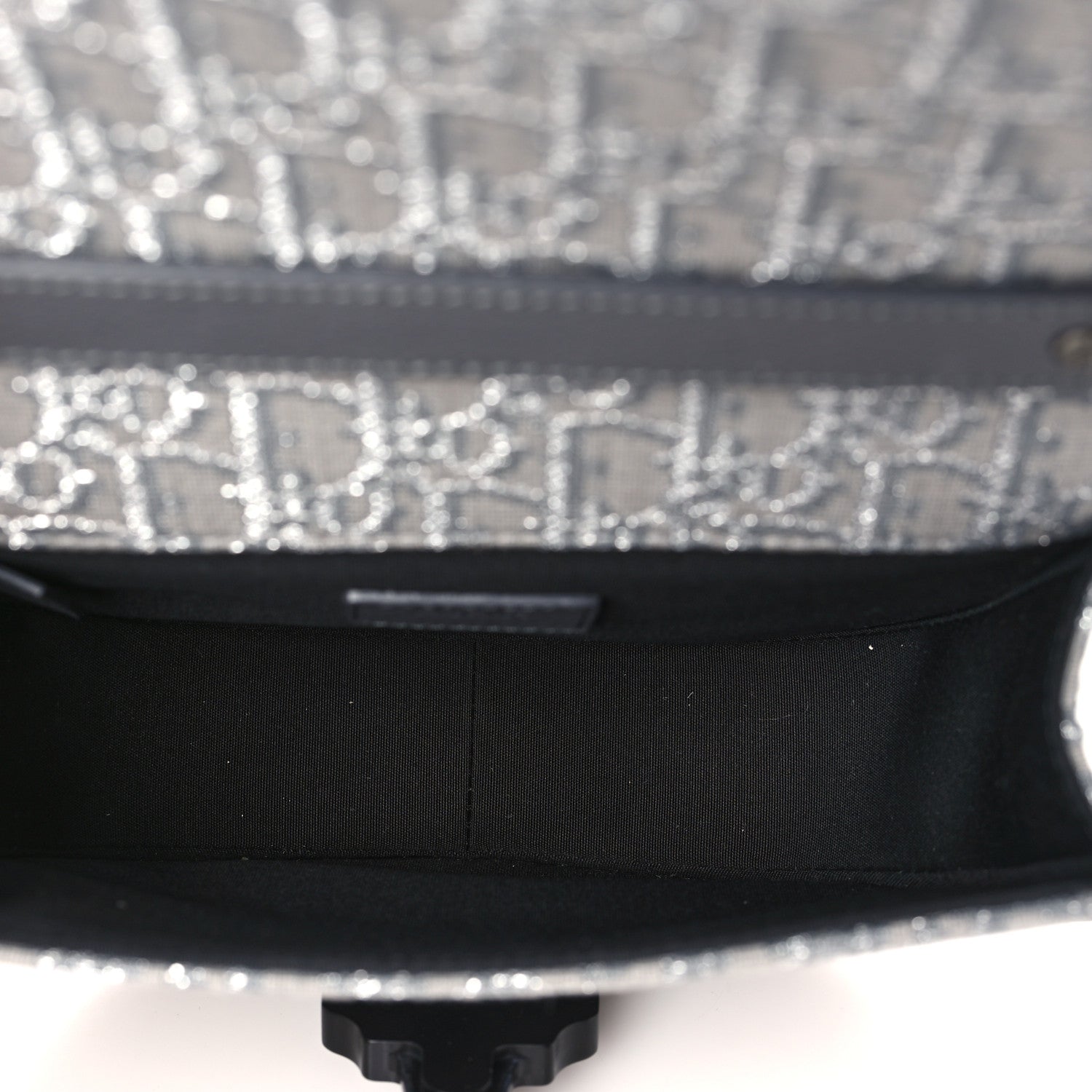 Christian Dior Oblique Grained Calfskin Mini Gallop Bag With Strap Grey 4 of 8