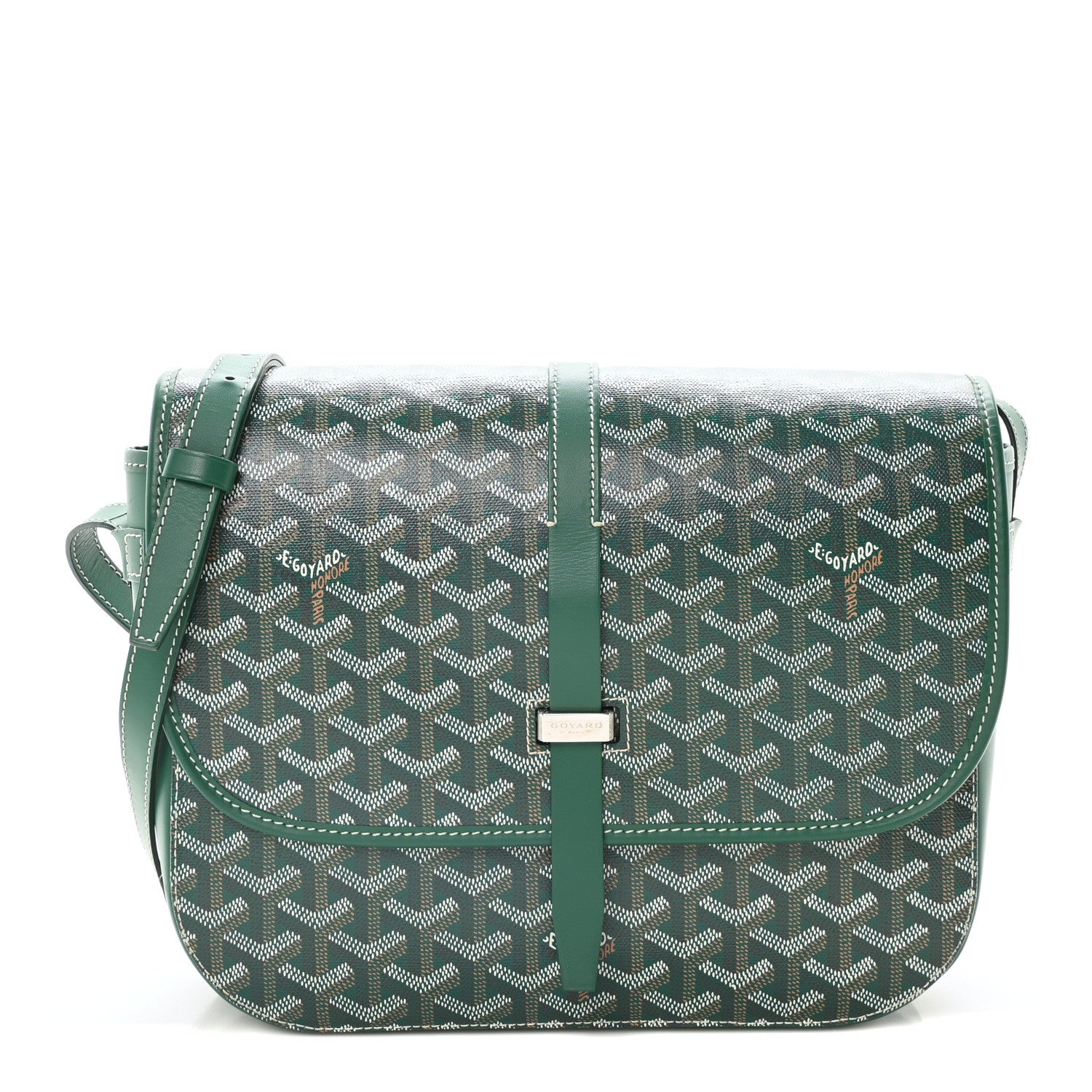 Goyard Goyardine Belvedere II MM Messenger Bag Green 1 of 9