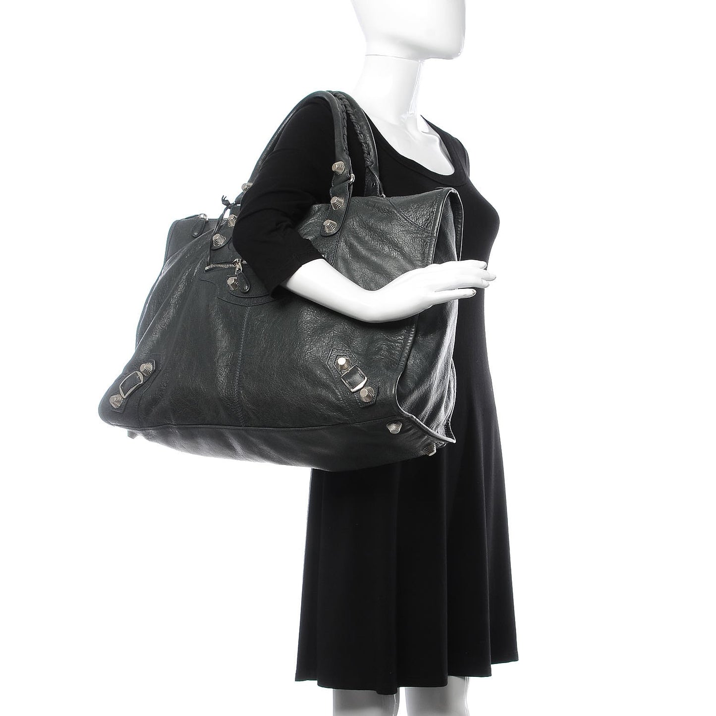 Agneau Giant 21 Silver Hardware Weekender Anthracite